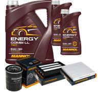 DENCKERMANN Controllo Set MANNOL Energy Combi LL 5W-30 7L Per Honda Civic X