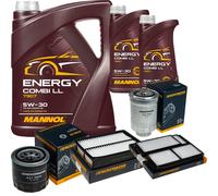 DENCKERMANN Controllo Set MANNOL Energy Combi LL 5W-30 7L Per Mazda 5 2.0 CD