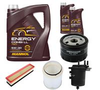Denckermann Controllo Set Mannol Energy Combi LL 5W-30 7L Per Nissan Kubistar