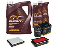 DENCKERMANN Controllo Set MANNOL Energy Combi LL 5W-30 7L Per Nissan Primera