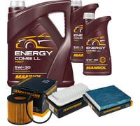 Denckermann Controllo Set Mannol Energy Combi LL 5W-30 7L Per Subaru Trezia