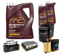 DENCKERMANN Controllo Set MANNOL Energy Combi LL 5W-30 7L Per VW Golf VI 1.6