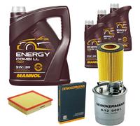 DENCKERMANN Controllo Set MANNOL Energy Combi LL 5W-30 8L Per Audi A8 2.5 TDI