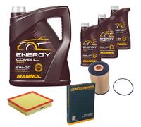 DENCKERMANN Controllo Set MANNOL Energy Combi LL 5W-30 8L Per Audi A8 3.3 TDI