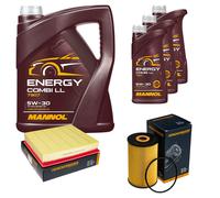 DENCKERMANN Controllo Set MANNOL Energy Combi LL 5W-30 8L Per Audi A8 3.3 TDI