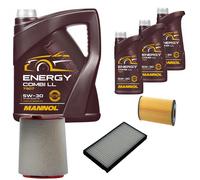 DENCKERMANN Controllo Set MANNOL Energy Combi LL 5W-30 8L Per BMW 5 Serie 520d