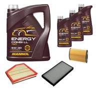 DENCKERMANN Controllo Set MANNOL Energy Combi LL 5W-30 8L Per BMW 5 Serie 520d