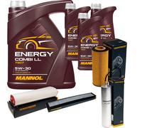 Denckermann Controllo Set Mannol Energy Combi LL 5W-30 8L Per Bmw X3 3.0d 3er
