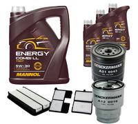 DENCKERMANN Controllo Set MANNOL Energy Combi LL 5W-30 8L Per Toyota Avensis