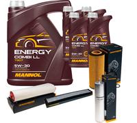 Denckermann Controllo Set Mannol Energy Combi LL 5W-30 9L Per Bmw X3 3.0D 3Er
