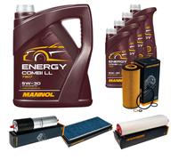 DENCKERMANN Controllo Set MANNOL Energy Combi LL 5W-30 9L Per BMW X5 3.0D