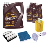 Denckermann Controllo Set Mannol Energy Combi LL 5W-30 9L Per Lexus IS II 250