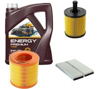 DENCKERMANN Controllo Set MANNOL Energy Premium 5W-30 5L Per Audi A6 2.0 TDI