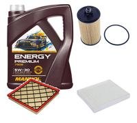 Denckermann Controllo Set Mannol Energy Premium 5W-30 5L Per Chevrolet Cruze