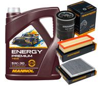 DENCKERMANN Controllo Set MANNOL Energy Premium 5W-30 5L Per Fiat Idea 1.4