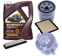 DENCKERMANN Controllo Set MANNOL Energy Premium 5W-30 5L Per Hyundai I10 1.0