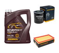 DENCKERMANN Controllo Set MANNOL Energy Premium 5W-30 5L Per KIA Carens II