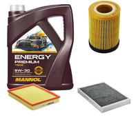 DENCKERMANN Controllo Set MANNOL Energy Premium 5W-30 5L Per Opel Astra H 1.4