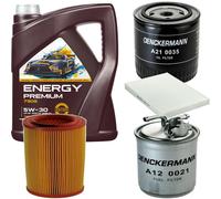 DENCKERMANN Controllo Set MANNOL Energy Premium 5W-30 5L Per VW Lupo 1.7 SDI