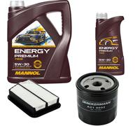 DENCKERMANN Controllo Set MANNOL Energy Premium 5W-30 6L Per Chevrolet Rezzo
