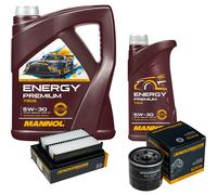 Denckermann Controllo Set mannol Energy Premium 5W-30 6L per Mazda 3 1.5