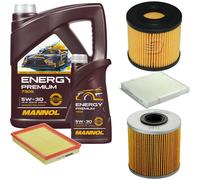 DENCKERMANN Controllo Set MANNOL Energy Premium 5W-30 6L Per Opel Meriva