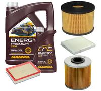 DENCKERMANN Controllo Set MANNOL Energy Premium 5W-30 6L Per Opel Meriva