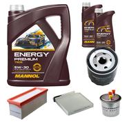 DENCKERMANN Controllo Set MANNOL Energy Premium 5W-30 7L Per Dacia Duster
