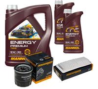DENCKERMANN Controllo Set MANNOL Energy Premium 5W-30 7L Per Daihatsu YRV 1.3