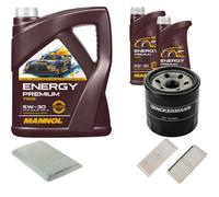 DENCKERMANN Controllo Set MANNOL Energy Premium 5W-30 7L Per Mazda 2 1.3