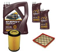 DENCKERMANN Controllo Set MANNOL Energy Premium 5W-30 7L Per Opel Astra J 1.4