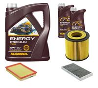 DENCKERMANN Controllo Set MANNOL Energy Premium 5W-30 7L Per Opel Corsa C 1.8