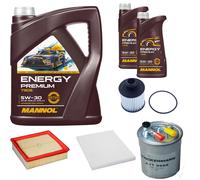 DENCKERMANN Controllo Set MANNOL Energy Premium 5W-30 7L Per Opel Corsa E