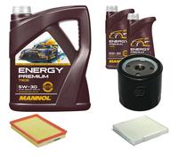 DENCKERMANN Controllo Set MANNOL Energy Premium 5W-30 7L Per Opel Meriva