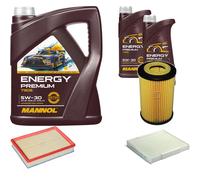 DENCKERMANN Controllo Set MANNOL Energy Premium 5W-30 7L Per Opel Meriva