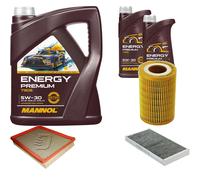 DENCKERMANN Controllo Set MANNOL Energy Premium 5W-30 7L Per Saab 9-3 2.2 TiD