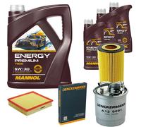 DENCKERMANN Controllo Set MANNOL Energy Premium 5W-30 8L Per Audi A8 2.5 TDI