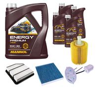 Denckermann Controllo Set Mannol Energy Premium 5W-30 9L Per Lexus IS II 250