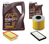 DENCKERMANN Controllo Set MANNOL Energy Ultra JP 5W-20 7L Per BMW 5 Serie 518I