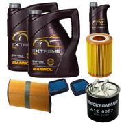 DENCKERMANN Controllo Set MANNOL Estremo 5W-40 11L per Mercedes-Benz S-Klasse