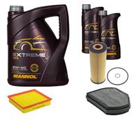 DENCKERMANN Controllo Set MANNOL Estremo 5W-40 7L per Mercedes-Benz SLK 200 Kit