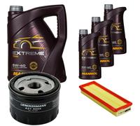 DENCKERMANN Controllo set MANNOL estremo 5W-40 8L per Renault Megane Scenic