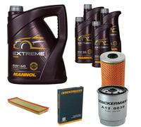 DENCKERMANN Controllo Set MANNOL Estremo 5W-40 9L per BMW 3er 325td 325tds