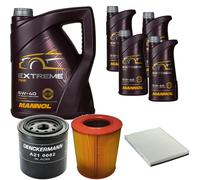 DENCKERMANN Controllo Set MANNOL Estremo 5W-40 9L per Ford Maverick 2.7 TD