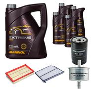 DENCKERMANN Controllo Set MANNOL Estremo 5W-40 9L per Jaguar S-Type 3.0 V6