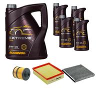 DENCKERMANN Controllo Set MANNOL Estremo 5W-40 9L per Renault Vel Satis 3.0