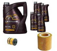 DENCKERMANN Controllo Set MANNOL Estremo 5W-40 9L per Saab 9-5 Familiare 3.0 TiD