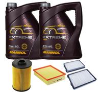 Denckermann Controllo Set mannol extreme 5W-40 10L per BMW 5er 540i 535i