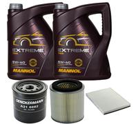 DENCKERMANN Controllo Set MANNOL Extreme 5W-40 10L Per Ford Maverick 2.7 TD