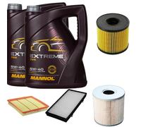 DENCKERMANN Controllo Set MANNOL Extreme 5W-40 10L Per Opel Vivaro Kasten